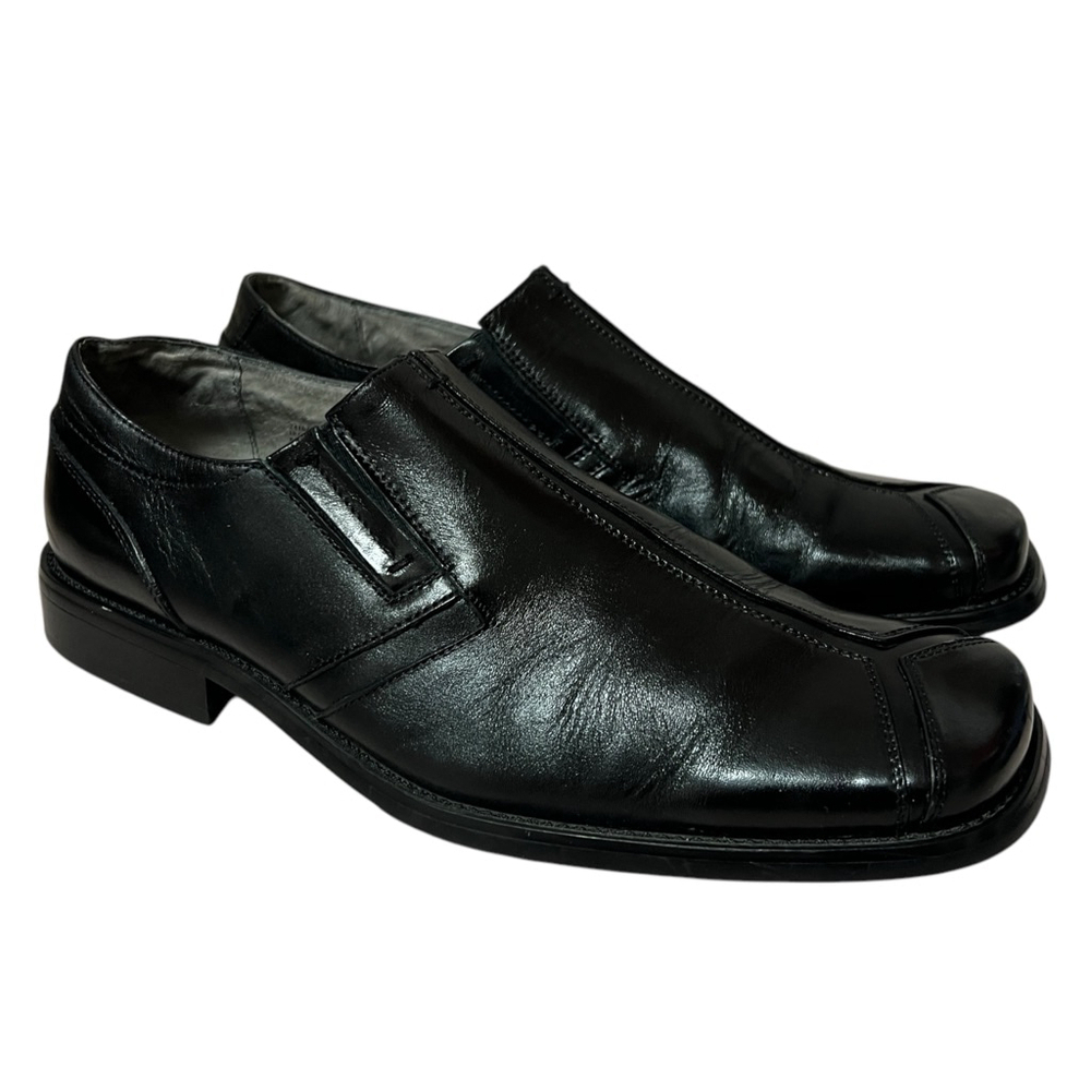 Stacy Adams Men's Black Leather Dress Slip On Office Career Shoes Size 9